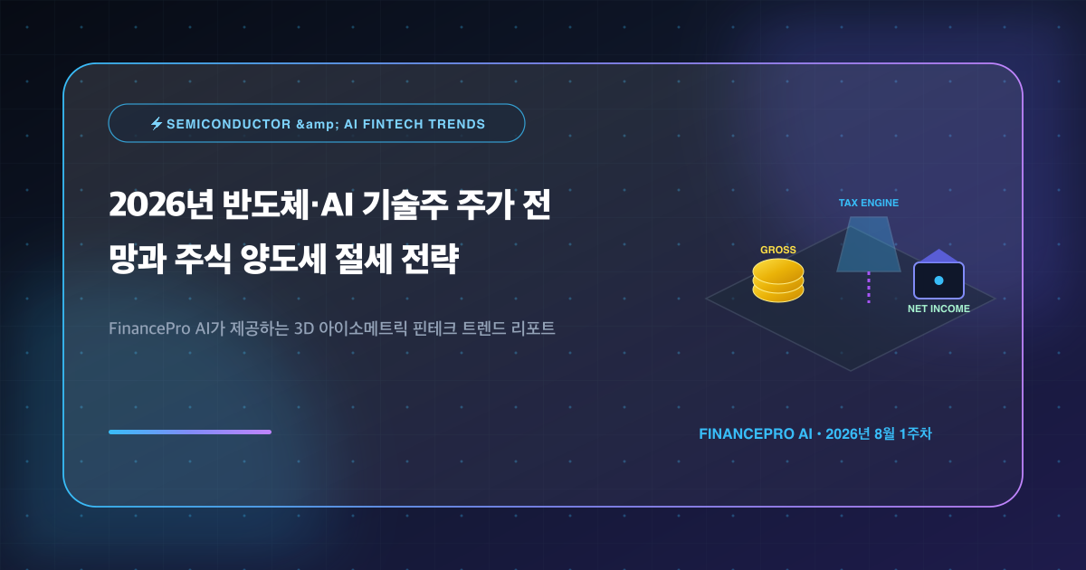 2026년 반도체·AI 기술주 주가 전망과 주식 양도세 절세 전략